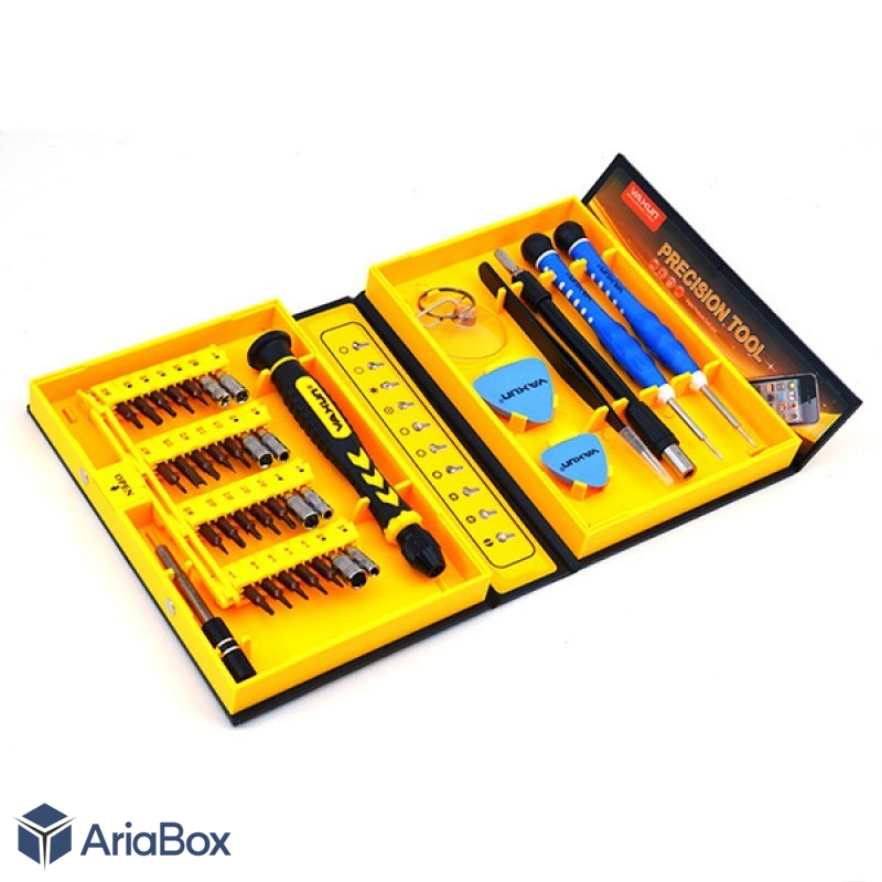 ست پیچ گوشتی 38 عدد یاکسون مدل YAXUN YX-6028A