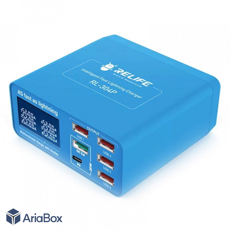 شارژر رومیزی 6 پورت ریلایف مدل RL-304P