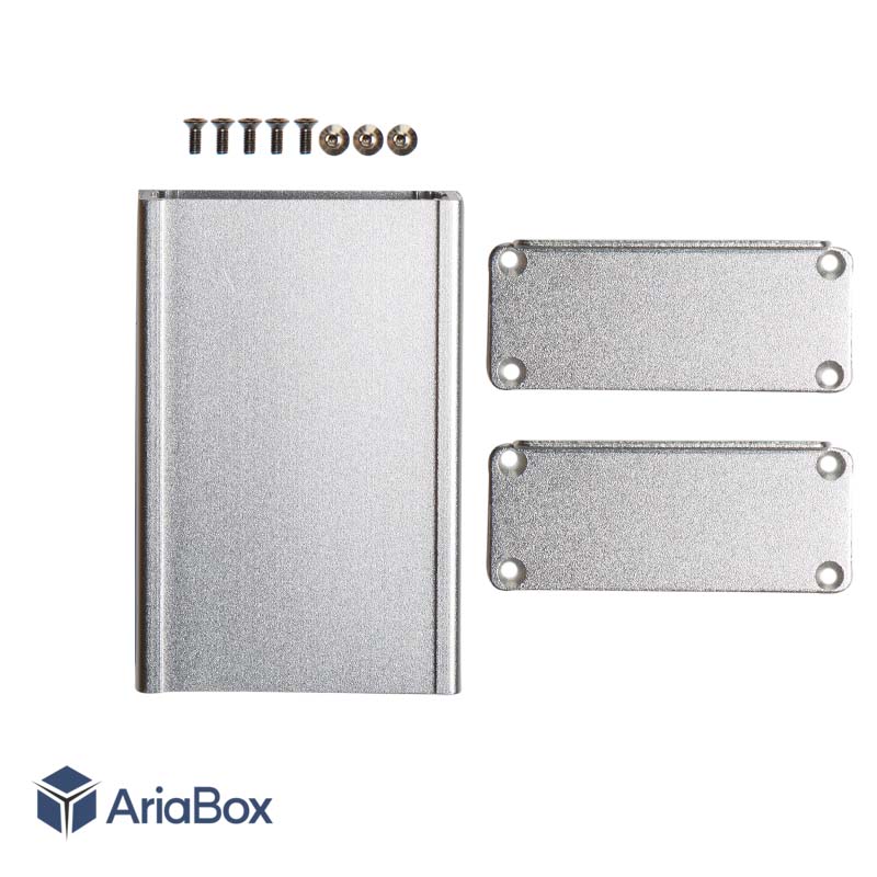 جعبه گوشواره دار پروفیل آلیاژ آلومینیومی الکترونیکی ABL404-A1M با ابعاد 27×66×100 میلی متر