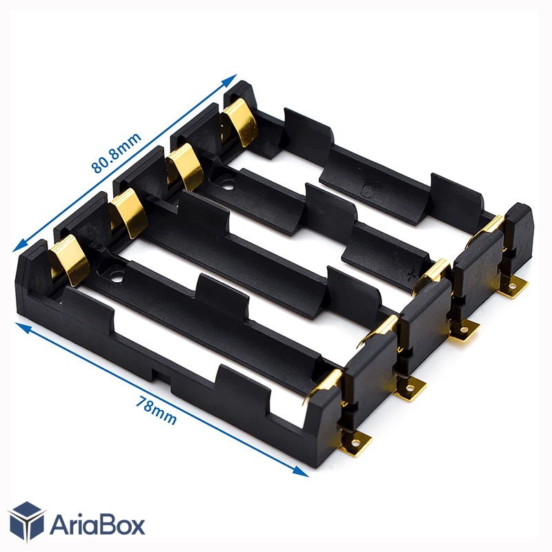 جاباتری چهارتایی SMD 18650