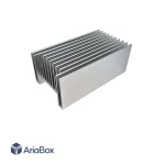 باکس اینورتر الکترونیکی همراه هیت سینک آلومینیومی مدل 26-35 با ابعاد 170×94×186 میلی متر