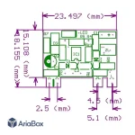 ماژول پاور سوئیچینگ خروجی 5 ولت 700 میلی آمپر 3.5 وات مدل AD3W-HT-V3