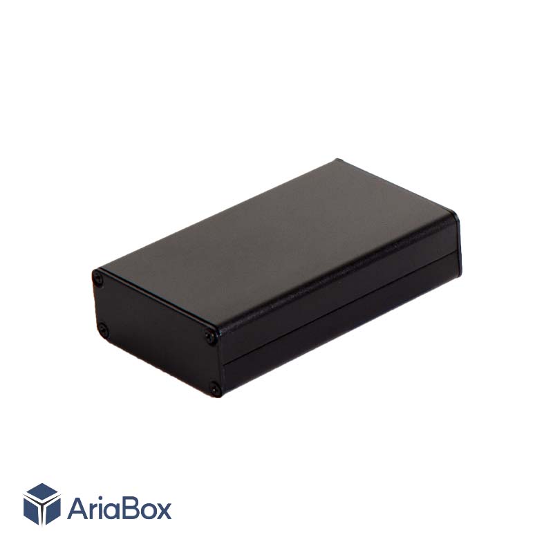 جعبه پروفیل آلومینیومی الکترونیکی مشکی ABL401-A2 با ابعاد 20×50×80 میلی متر