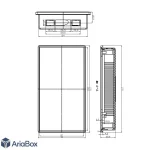 جعبه پنلی نمایشگرهای دیجیتال مدل ABP308 با ابعاد 30×94×172 میلی متر