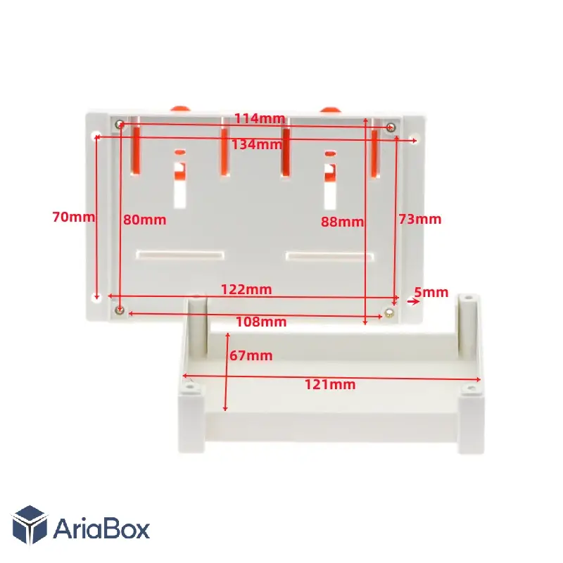 باکس برد کنترل صنعتی PLC ریلی ABR113-A1 با ابعاد 40×90×145 میلی متر
