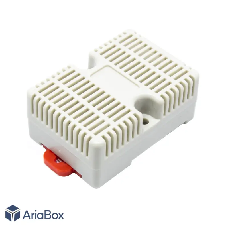 ABR127-A1 باکس ریلی ماژولار تشخیص دما و رطوبت ABR127-A1 با ابعاد 29×46×65 میلی متر