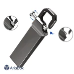 باکس فلزی فلش مموری USB مدل ABU806 با ابعاد 5×13×48 میلی متر