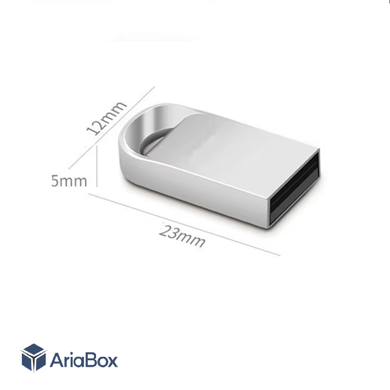 جعبه فلش مموری usb مدل ABU808-A1 با ابعاد 5×12×23 میلی متر