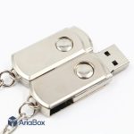 باکس فلزی فلش USB مدل ABU809 با ابعاد 8×17×39 میلی متر