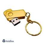 باکس فلزی فلش USB مدل ABU809 با ابعاد 8×17×39 میلی متر