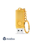 باکس فلزی فلش USB مدل ABU809 با ابعاد 8×17×39 میلی متر