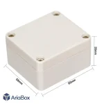 جعبه رومیزی ضدآب تجهیزات الکترونیکی ABW225-A با ابعاد 35×58×65 میلی متر