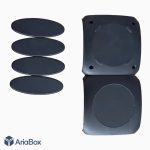 باکس پلاستیکی رومیزی 6 تکه مدل ABD184 با ابعاد 40×98×98 میلی متر
