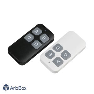 باکس ریموت کنترل 4 کاناله ABH124 با ابعاد 11×34.3×67.5 میلی متر