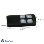 باکس ریموت کنترل 4 کاناله ABH124 با ابعاد 11×34.3×67.5 میلی متر - Image 4