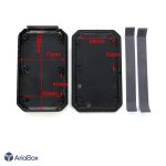 جعبه الکترونیکی دستی پرتابل ضدآب ABH129 با ابعاد 25×90×146 میلی متر