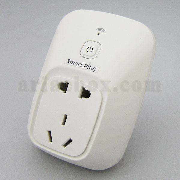 تصویر سه بعدی سوکت 3شاخه تایمر وای فای هوشمند Samrt Plug