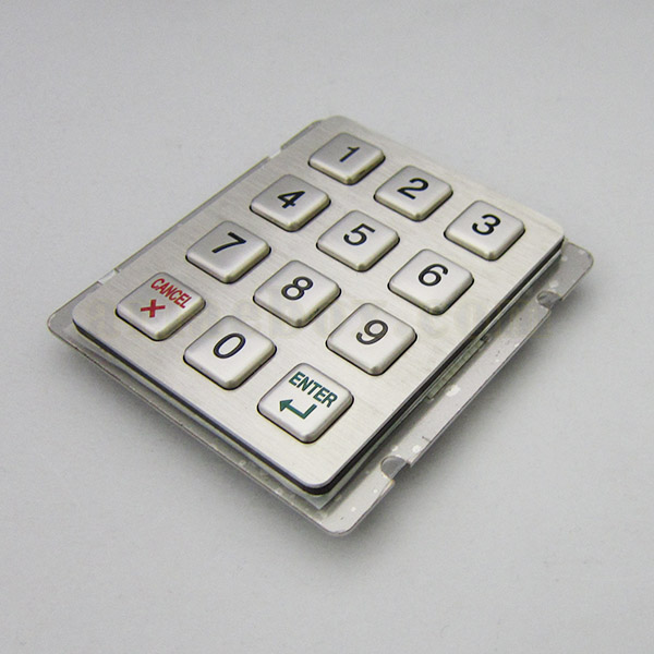 کیپد استیل 4×3 انگلیسی سفارشی مدل ST 3×4-ES