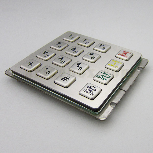کیپد استیل 4×4 فارسی-انگلیسی مدل ST 4×4-FE
