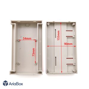 باکس پلاستیکی ریلی استاندارد ABR135-A با ابعاد 56×95×160 میلی متر