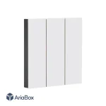 باکس کلید هوشمند مکانیکی سه پل سفید مدل S914-A1P3 با ابعاد 40×86×86 میلی متر