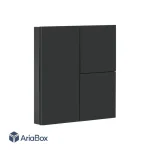 باکس کلید هوشمند مکانیکی مشکی سه پل مدل S914-A2P3 با ابعاد 40×86×86 میلی متر