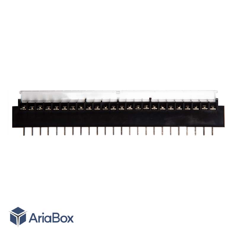 ترمینال ریلی ولتاژ بالا 24 پین مدل Terminal 24 pin با ابعاد 40×230 میلی متر
